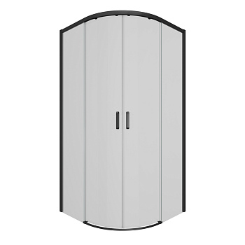 Душевой уголок Ambassador Queen Black 11011202Black 100х100 стекло прозрачное профиль черный без поддона